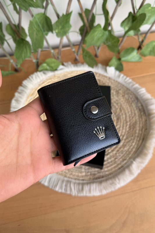 Rolex Black (Wallet + Card Holder)