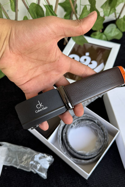 CK Brown Set (Wallet + Belt)