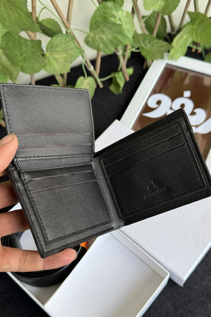 CK Black Set (Wallet + Belt)