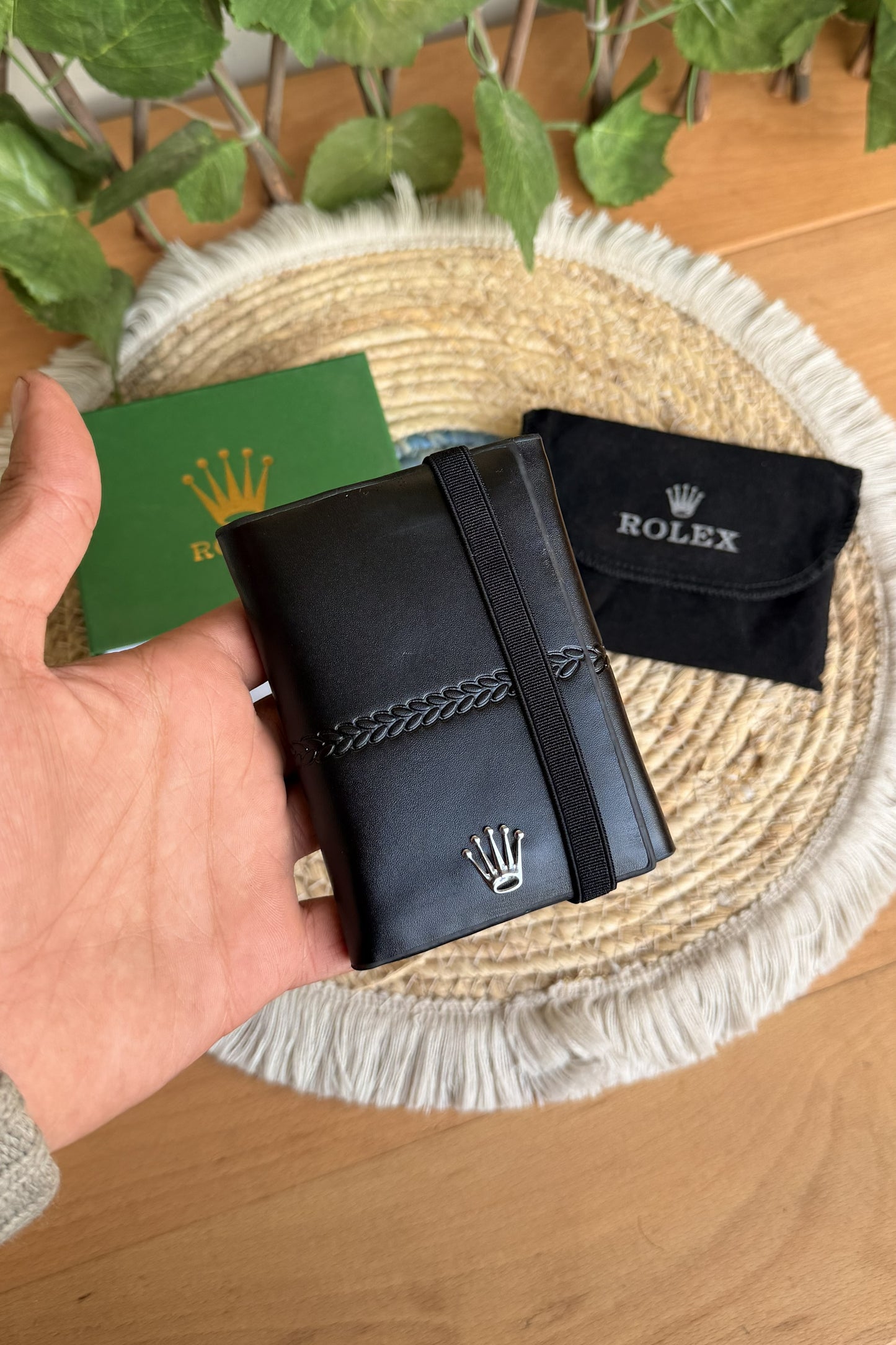 Rolex Black Wallet