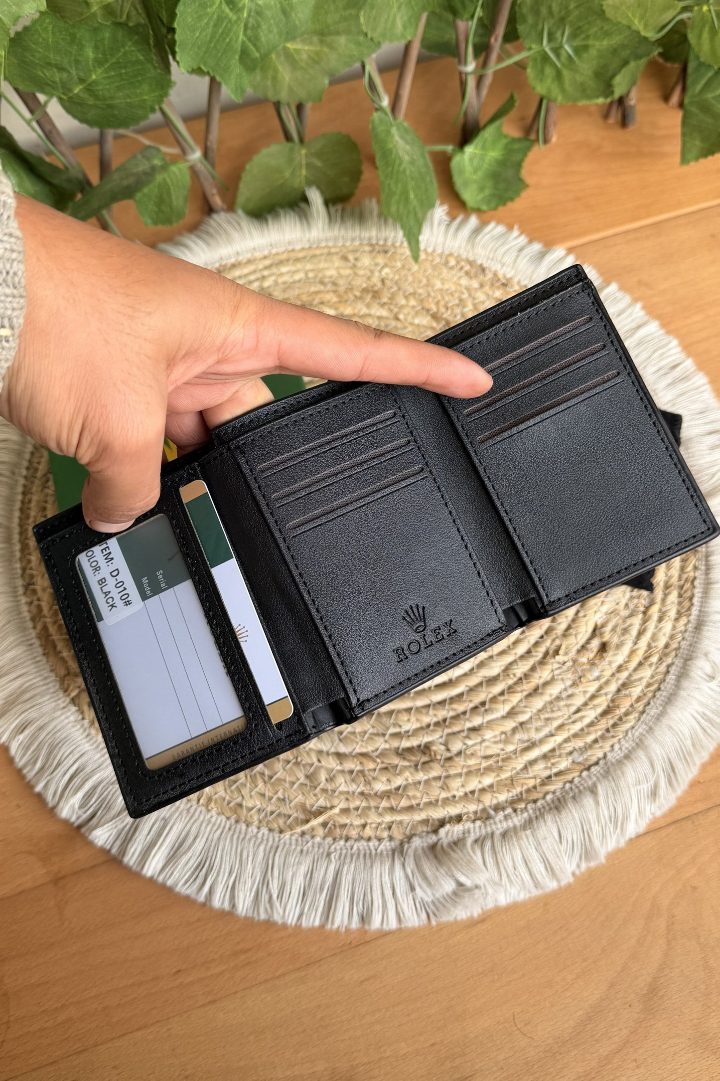 Rolex Black Wallet