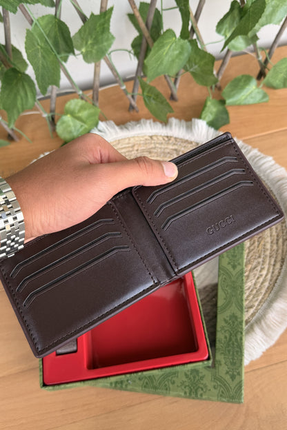 Gucci Brown Set (wallet + Card Holder + Key Chain)