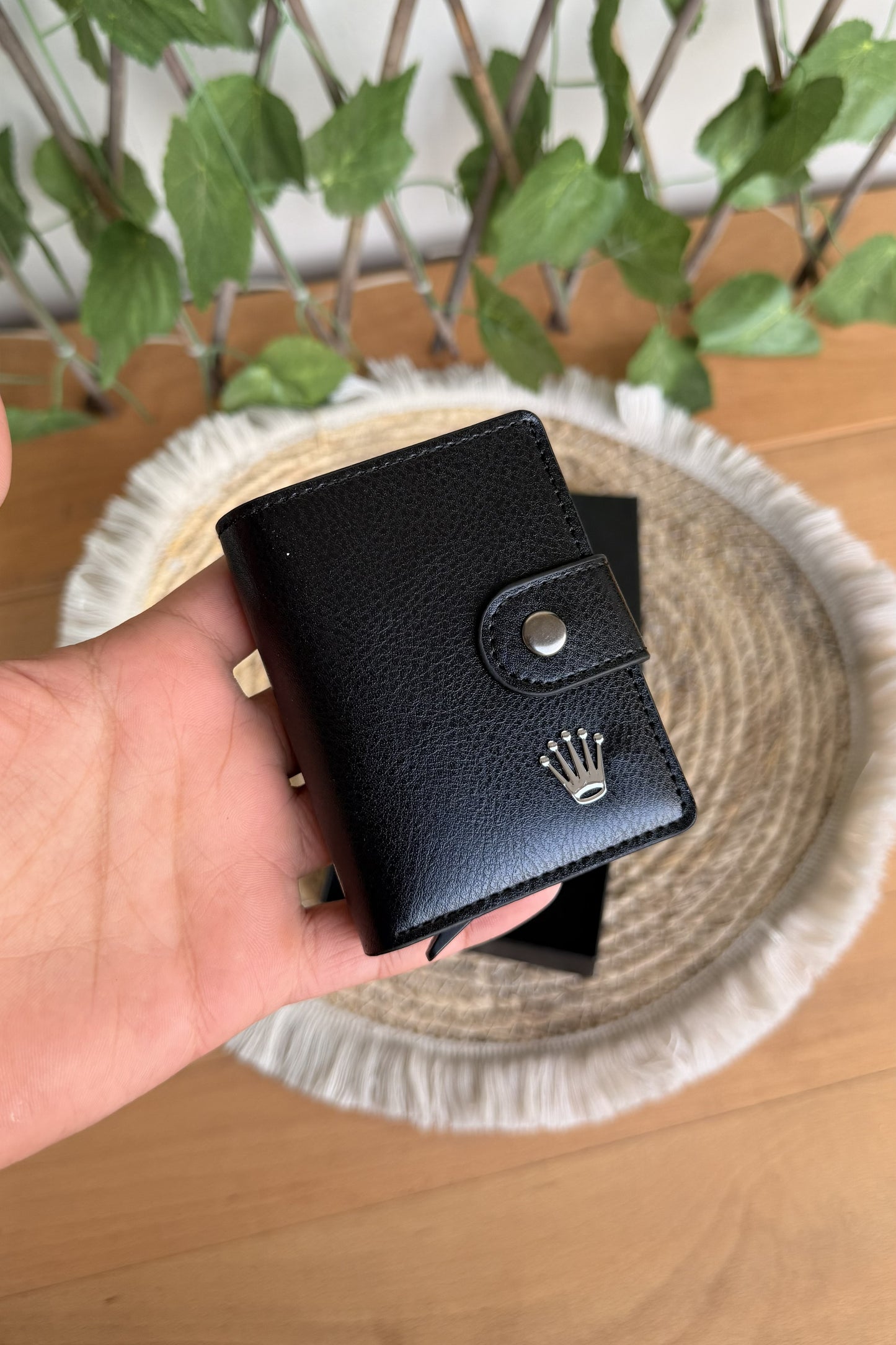 Rolex Black (Wallet + Card Holder)