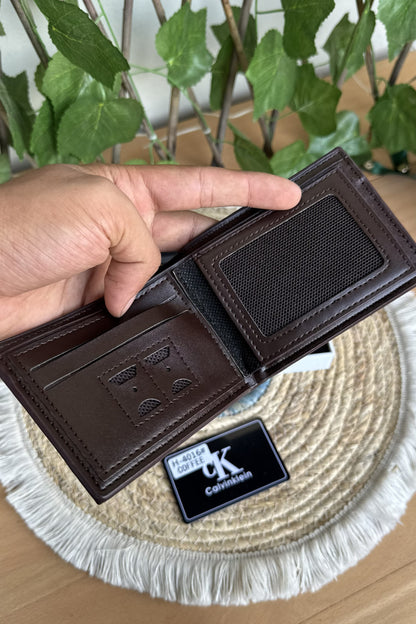 CK Brown Set (Wallet And Keychain)