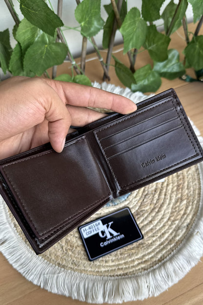 CK Brown Set (Wallet And Keychain)